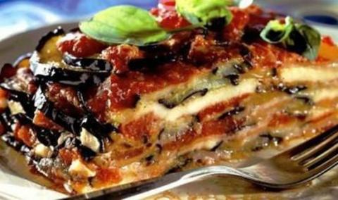 Melanzane alla parmigiano e risoni