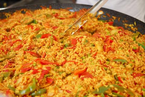 we maken een reuze Paella